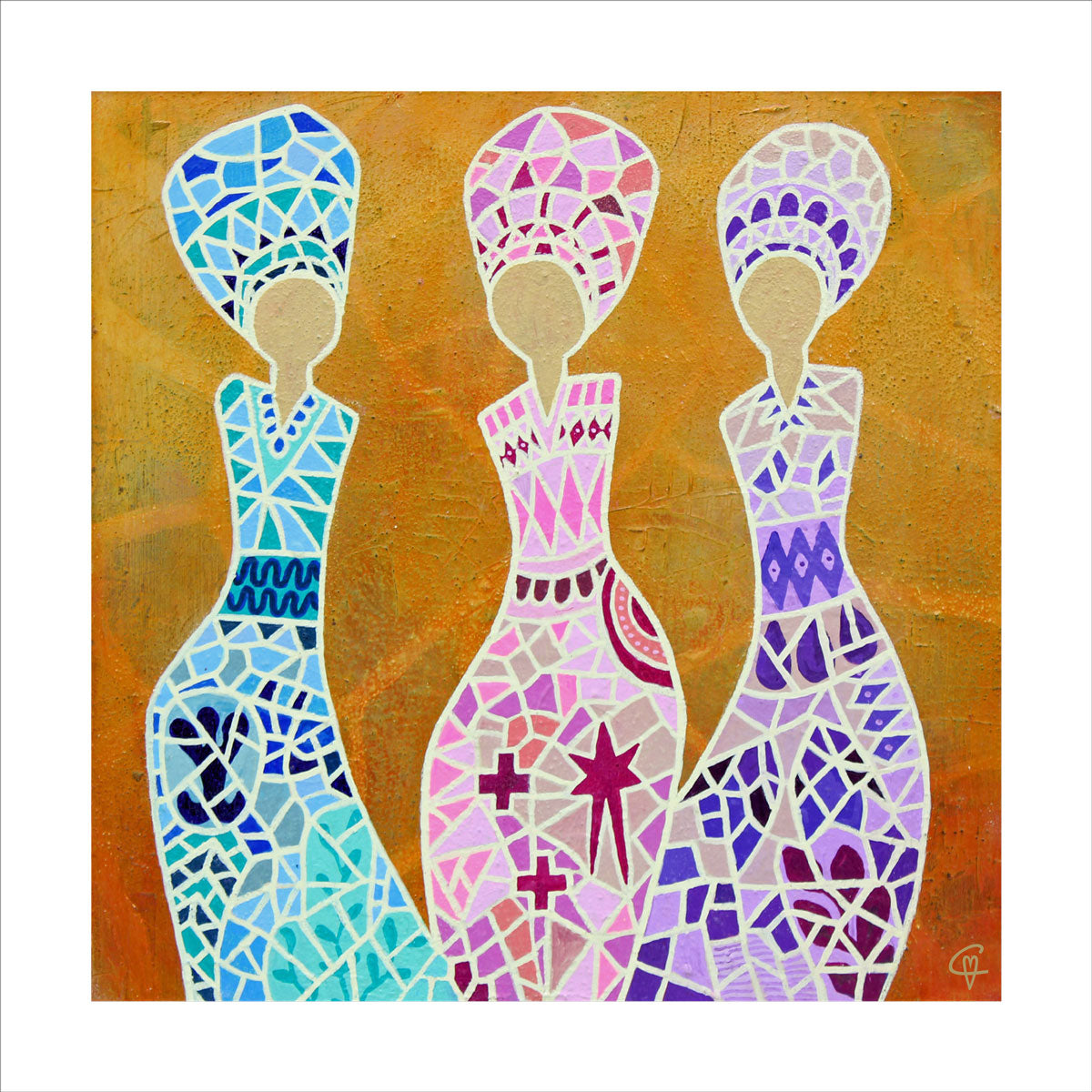 Konstkort Your journey creates your beauty (arranging the pieces)