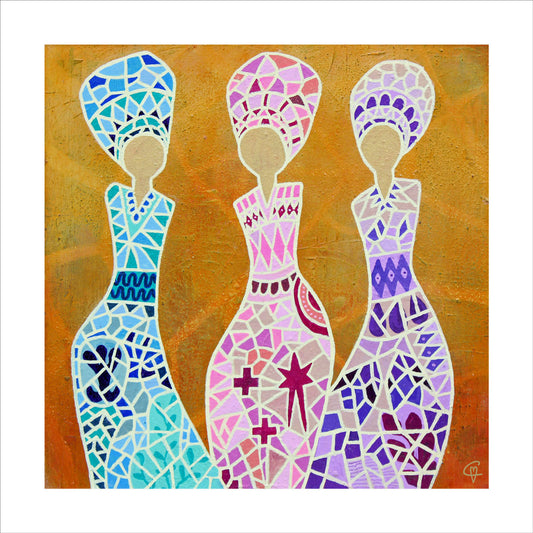 Konstkort Your journey creates your beauty (arranging the pieces)